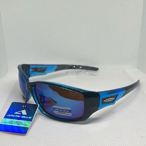 Arctic Blue Mirrored Sunglasses - Picture 1 of 3